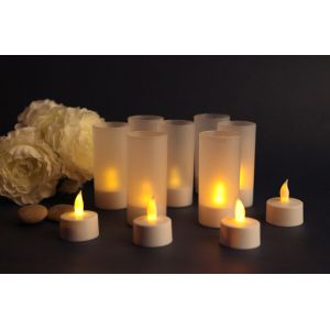 China LED Tealight with cups on sale