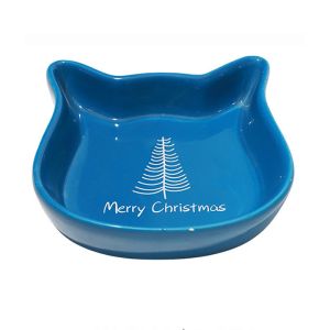 Buy cheap Christmas Reindeer Porcelain Ceramic Cat Food Bowls Round Ear 300ml 100ml Ceramic Dog Bowls from wholesalers