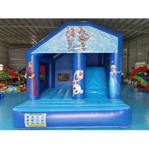 Hot Sale Commercial Inflatable Bounce House With Slides The Frozen Princess