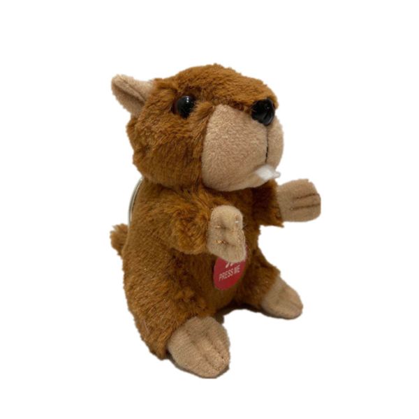 9cm Plush Marmot Whistling With Keychain