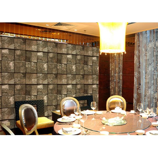 Quality Embossed Stone Effect Contemporary Bedroom Wallpaper For Tv Wall Background for sale