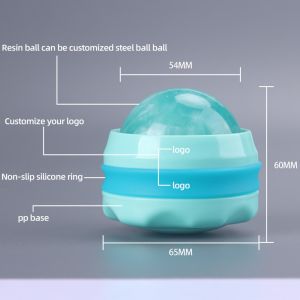 Resin Hand Held Massage Roller Ball Manual control Customized Logo