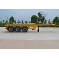 Buy cheap 40 Feet Container Carrying Flat Bed Semi Trailer With 28ton JOST Landing Leg product