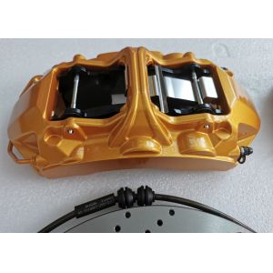JKGT6 Gold Front Wheel Caliper 6 Pot Brake Kit For 22in Wheel