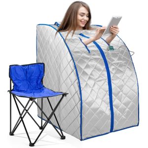 Buy cheap Modern FAR Infrared Negative IR Ion Portable Indoor Personal Spa Sauna with Air Ionizer Heating Foot Pad and Chair Timer from wholesalers
