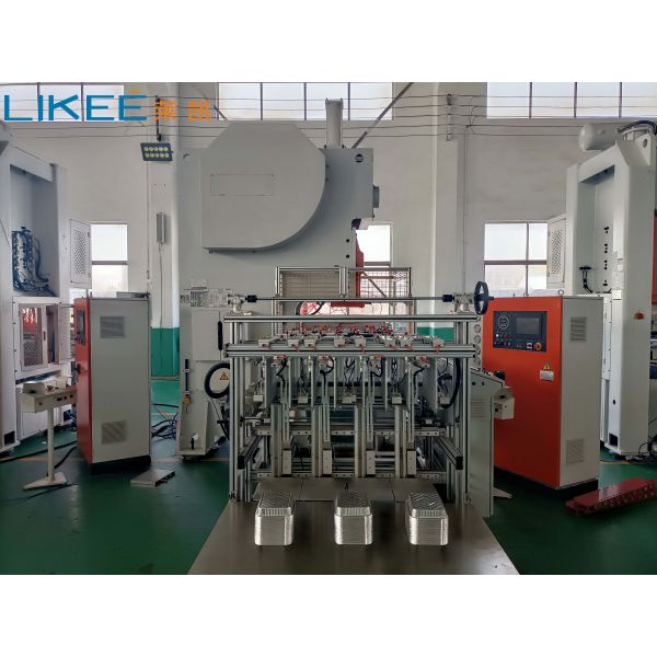 Quality 3 Cavities Capacity Automatic Aluminium Foil Container Making Machine for sale