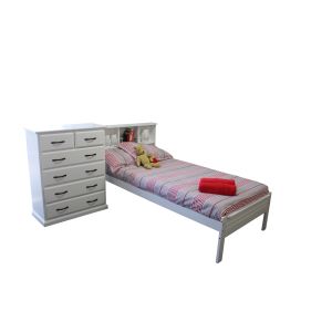 Buy cheap modern single bed pine wood from wholesalers