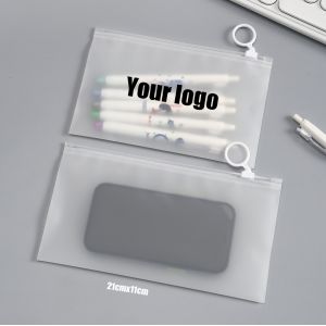 Buy cheap Customizable Zipper Pencil Bags Eco Friendly Transparent Reusable product