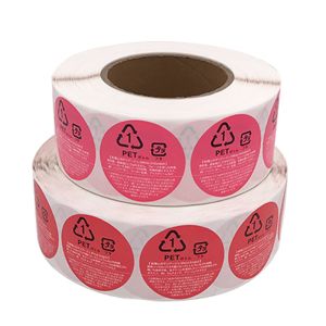 Circular Round Food And Beverage Labels Roll Die Cut Shape Thermal Food Label