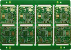 China 6 Layers HDI PCB Board FR4 TG170 2u Immersion Gold With Half Holes on sale China 6 Layers HDI PCB Board FR4 TG170 2u Immersion Gold With Half Holes on sale
