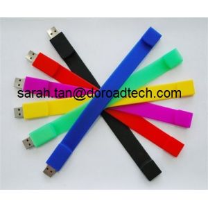 Buy cheap Customized 100% Real Capacity Silicone Bracelet USB Flash Drives from wholesalers