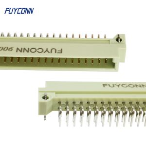 Buy cheap 2 rows 2x32P 64PIN DIN 41612 Connector Right Angle PCB Plug Eurocard Male Connector from wholesalers