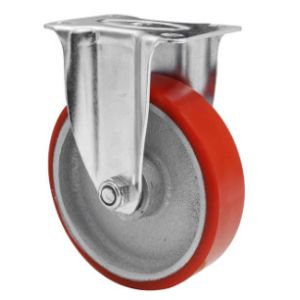 Buy cheap 5 Inch  Iron Casters Pu Castor Wheel Zinc Plated from wholesalers