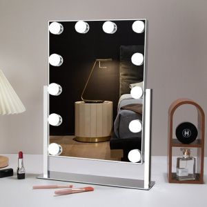 Custom 10x Vanity Illuminated Hollywood Mirrors Rotating Dresser