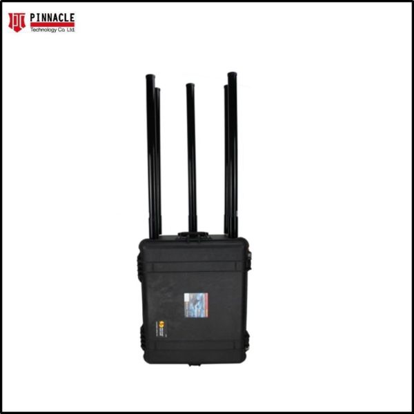 High Power Pelican Portable Vechile Jammer 2g 3G 4G 5g WiFi VHF UHF Rcied Bomb Jammer with 8 Antennas
