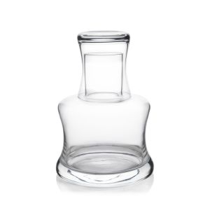 China High Capacity Handmade Round Transparent Glass Pitcher Set With Tumbler on sale