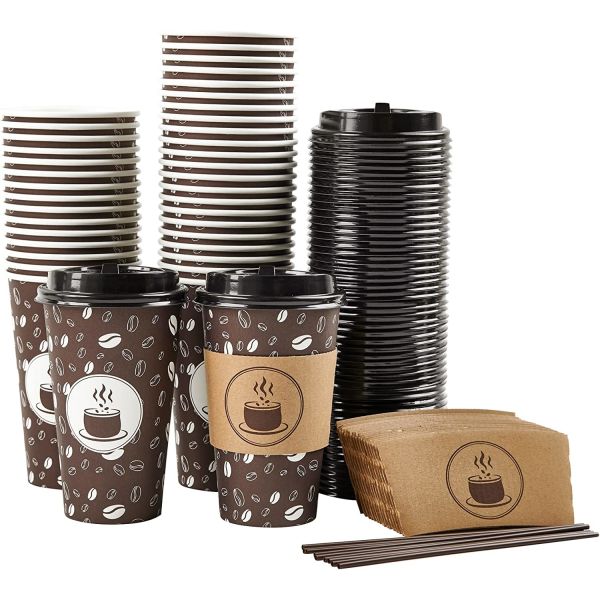 Buy cheap Sugarcane Bagasse Eco Friendly Disposable Coffee Cups 16Oz With Lid from wholesalers
