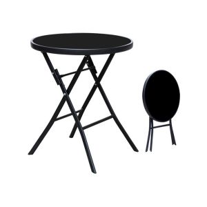 Buy cheap 5mm Tempered Glass Garden Steel Table With Weather Resistant from wholesalers