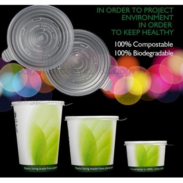 7oz eco-friendly biodegradable cornstarch cpla cups,CPLA Paper Cup Lid