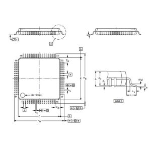 China Single-chip 16/32-bit microcontrollers; 64/128/256 kB ISP/IAP flash LPC2134FBD64/01  QFP Integrated Circuit Chip on sale