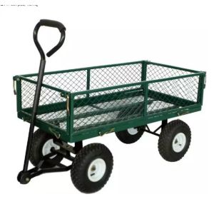 Buy cheap 300kg Load Capacity Portable Steel Iron Utility Trolley for Garden Tools and Storage from wholesalers