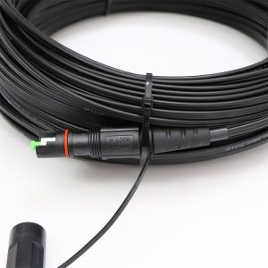 Buy cheap FTTH Outdoor Flat Drop Cable Patch Cord IP68 OptiTap To SC Pre-Connectorized from wholesalers