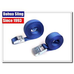 Buy cheap 1" 5mm 1000kg Cam Buckle Straps With S Hook Endless Loop Ratchet Strap from wholesalers