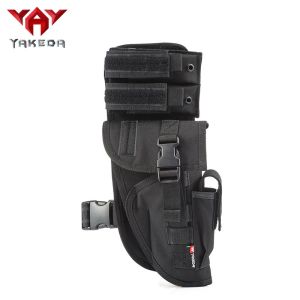 Universal Tactical Leg Holster With Magazine Pouch Fully Adjustable And