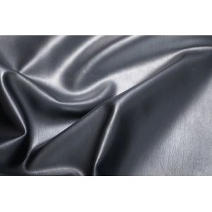 Buy cheap Permeable 137cm PU Leather Black Solid Durable For Outwear from wholesalers