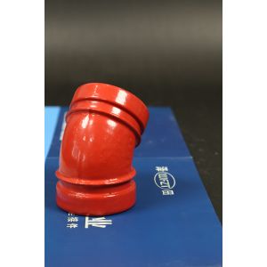 Ductile Iron Elbow Groove For DN60--DN426 Piping System