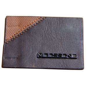 Buy cheap Mixed Colors Embossed logo Grain  leather patches for clothes from wholesalers
