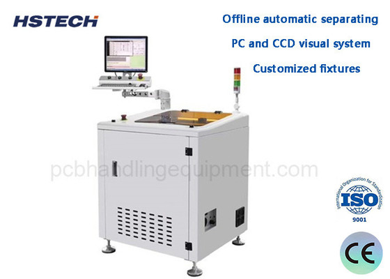 Buy cheap Two-Stage Continuous Sliding Processing 4 Aixs Offline Dual Platform PCB Router Machine from wholesalers