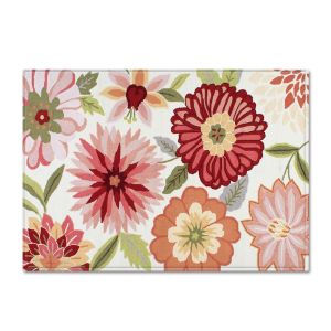 99.1*152.4cm Flower Pattern Room Rugs Washable Dining Room Floor Mat Floor