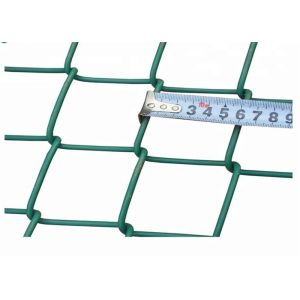 Buy cheap Green Coated Pvc Chain Link Fencing 60x60mm Hole Diamond Mesh from wholesalers