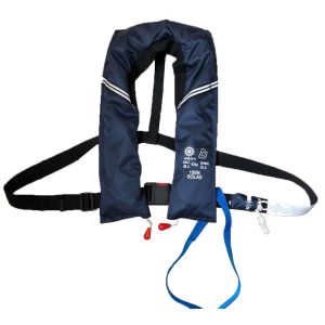 Buy cheap CCS, EC, MED Approved SOLAS 150N Manual/Automatic Inflating Double Chamber Inflatable Life Jacket from wholesalers