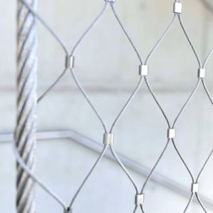 Buy cheap 1.5mm 60x60mm 316L Material Wire Rope Mesh from wholesalers