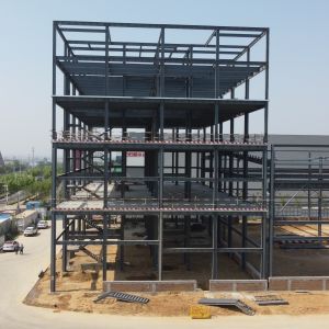 Buy cheap Prefab Steel Warehouse with Office Galvanized Floor Deck from wholesalers