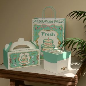 Buy cheap Custom Logo Eco Friendly Bakery Packaging Boxes for Cakes Pastries from wholesalers