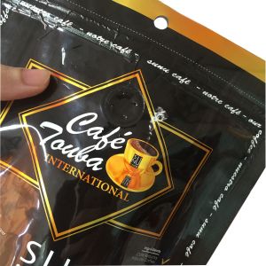 Buy cheap Custom Printed Compostable Biodegradable Food Grade Kraft Paper Cafe Coffee Packaging Bag Zip Packing Pouch With Plastic Valve from wholesalers