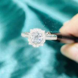 Buy cheap 1ct Artificial Diamond Jewellery Lab Grown Engagement Rings VS2-VVS1 from wholesalers