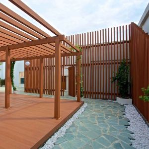 Buy cheap Outdoor WPC Pergola Rotproof Composite Wooden Patio Pergola from wholesalers