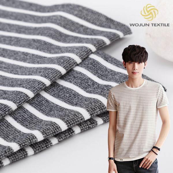 Quality Anti Wrinkle Hygroscopic Striped Material Fabric Good Gloss for sale