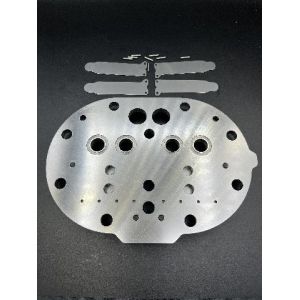 Buy cheap Silver Industrial Control Valve Plate Compressor Valve Plate from wholesalers
