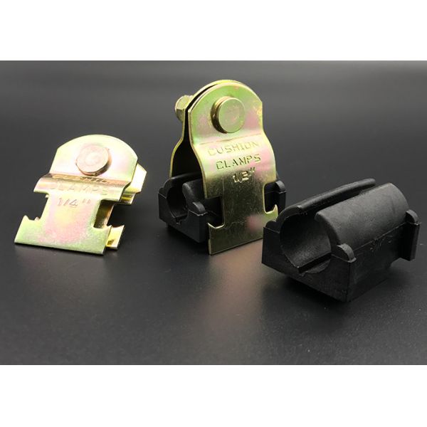 Buy cheap Galvanized Steel 3/8 Strut Mounted Cushion Pipe Clamps from wholesalers