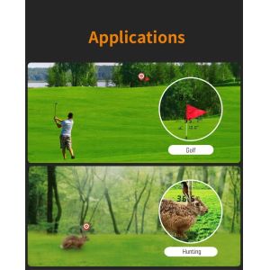 Digital laser rangefinder with side screen, golf rangefinder, hunting telescope