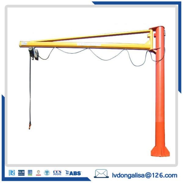 Quality Floor Mounted 500kg Electric Jib Crane With Vacuum Lifter for sale