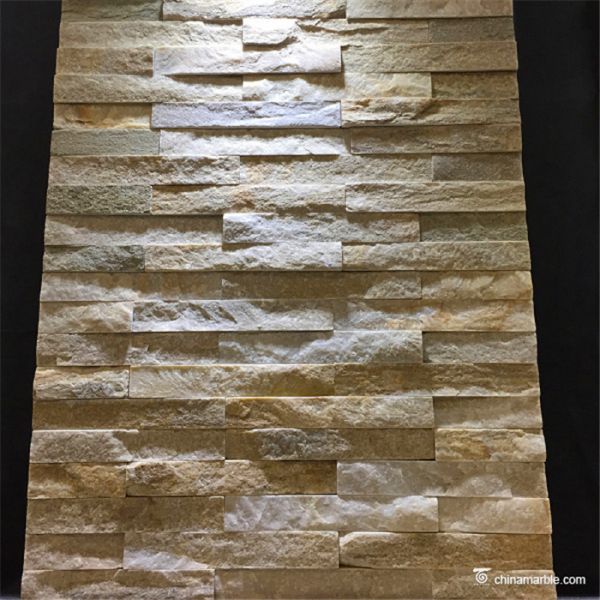 Quality Cultured Quartzite Stone Veneer Mini Panel , Quartzite Ledgestone Veneer for sale
