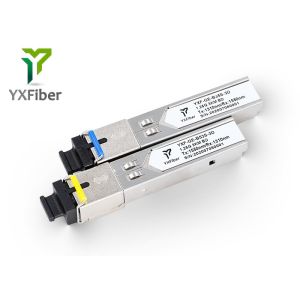 Buy cheap FTTX 1.25G 3km Cisco compaticable SFP BIDI SFP Optical Transceiver Module SC from wholesalers