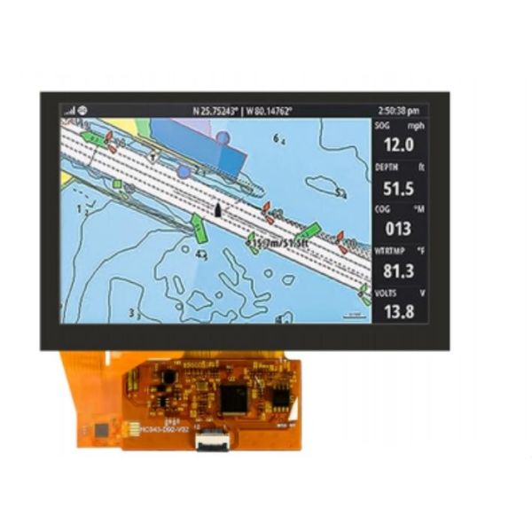 5 Inch LCD Touch Screen TFT LCD Panels With 12Pin SPI Interface And Wide