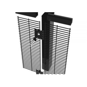 China 358 PVC coated welded wire mesh black fence on sale